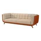 Sofá 2 Lugares 200cm Coin Courino Caramelo | Bouclê Suave Off